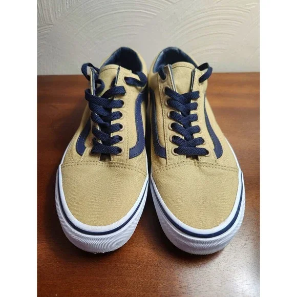 Vans Skate Shoes Mens 6.5 Womens 8 Tan  Low Top Canvas Sneakers Casual 721278 - Picture 3 of 8